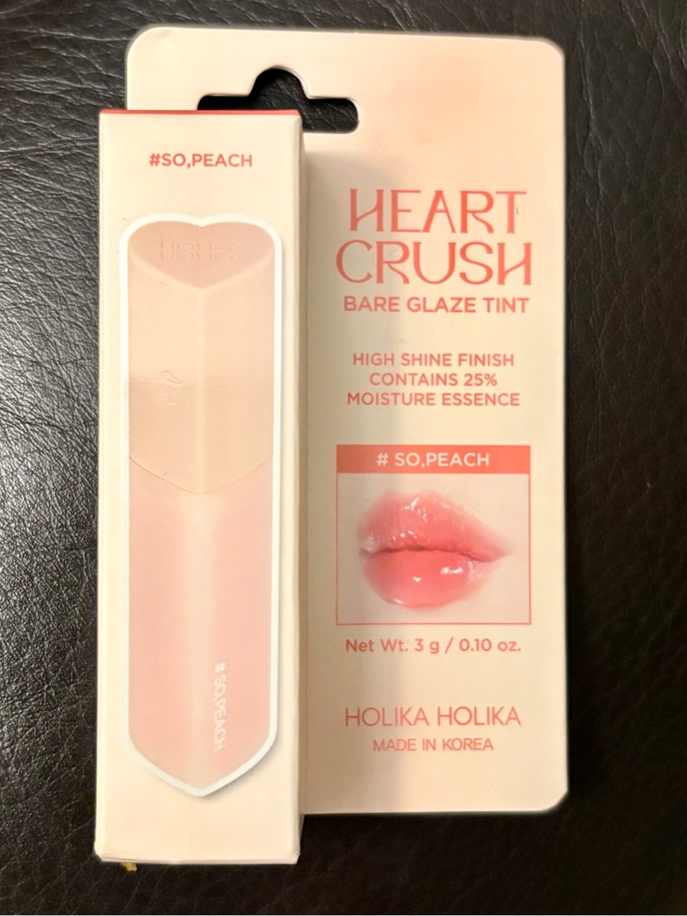 Korean Holika Holika Heart Crush Bare Glaze Tint - So, Peach (Peach)